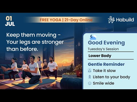 Habuild Yoga | Lower Body with  @saurabhbothra  | Live E