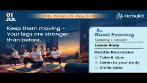Habuild Yoga | Lower Body with  @saurabhbothra  | Live E