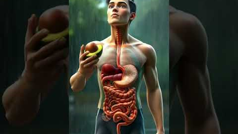 Gut Health Visualized: The Avocado Effect 🥑 | Digestive System Animation in 10 seconds!