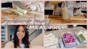 VLOG | Grocery Haul, Meal Prep & Wellness Chat
