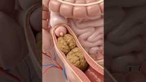 Illustration of Constipation Moving | Gut Health | Anatomy Art USA