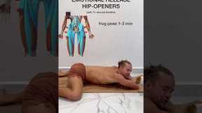 Releasing stored emotions from our hips 👀 #hipopeners #hipopening #emotionalrelease #yoga #shorts
