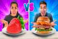 HEALTHY FOOD VS JUNK FOOD CHALLENGE