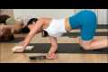 Hatha Yoga for leg stretching with