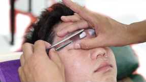 💈ASMR Facial cleaning！Shaving！Ice compress！Massage!#barber #barbershop