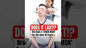 Is this Neck Crack Relief PERMANENT⁉️ #chiropractic #backpain #neckpain #trending