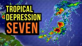 Tropical Depression Seven will Track across the Atlantic...