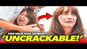 **1ST TIME HER NECK CRACKED IN 20 YEARS! 🤯🤬 | Asmr Neck Pain Relief | Dr Tubio
