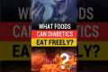 What foods can diabetics eat freely?