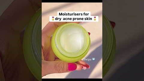 Best Moisturizer for Dry Acne Prone Skin 😍 #skincare #acne #dryskin