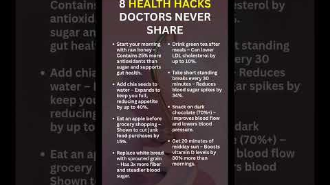 Simple Health Hacks That Change Everything #shorts