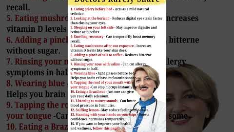 15 Life Hacks Doctors Rarely Share — But EVERYONE Should Know!