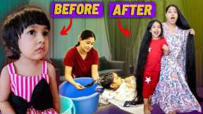 I Applied Few Drops Of This & Got Massive Hairgrowth 😱 Full Hairwash Haircare Demo of kids Hair 