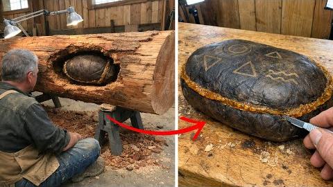 [Full Story] Wood Sculptor Found Leather Pouch in Log, Opened It and Began to Cry!