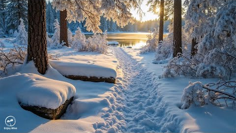 Peaceful Relaxing Music, Tranquil instrumental sounds to reduce stress ❄️The Wildlife of Winter