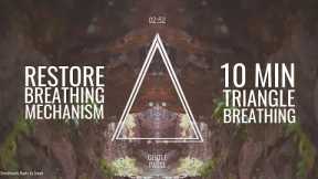 10 Min TRIANGLE BREATHING to Restore Natural Breathing & Reduce Stress