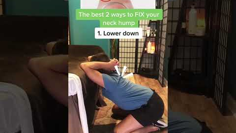 The best 2 ways to fix your neck hump! #health #backpain #backpainrelief #neckpain