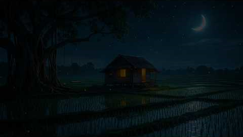 Relaxing Music – Release Overthinking, Reduce Stress With the Sounds of Crickets and Frogs