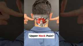 Upper NECK Pain? Try this! #neckpain #necktension #neckpainrelief #jawpain #headaches
