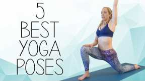 My 5 Favorite Yoga Poses! Flexibility, Weight Loss & Stress Relief with Lindsey