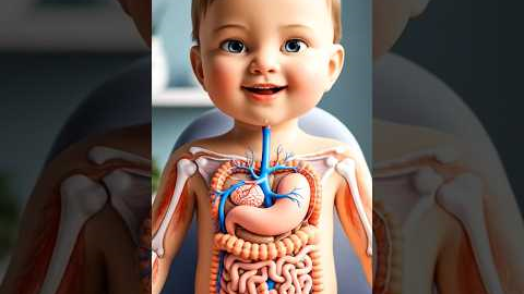 What Happens Inside a Baby’s Body After Eating Healthy vs Junk Food? 😱🍎🍟 #healthychildren #facts