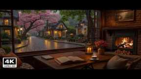Beautiful Relaxing Jazz Piano Music to Reduce Stress ~ Peaceful Cafe Atmosphere on a Rainy Day
