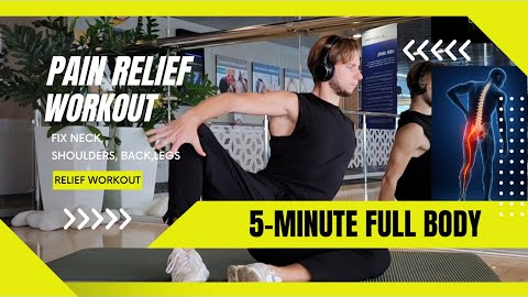 5-Minute Full Body Pain Relief Workout 🔥 Fix Neck, Shoulders, Lower Back & Legs FAST!