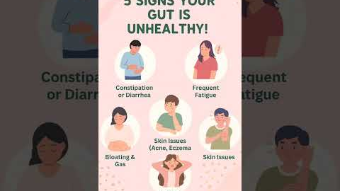 Signs Your Gut is Unhealthy | Fix Your Digestive Health Naturally #healthylifestyle #healthyeating