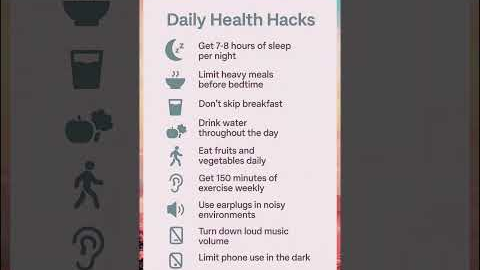 Daily Health Hacks #health #healthhacks