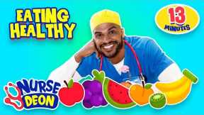 Eating Healthy with Nurse Deon | Educational Health Videos for Kids | Children's Nutrition