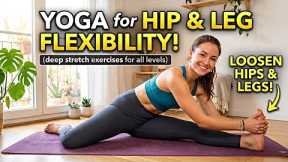 Yoga stretching exercises for hip and leg for more flexibility 