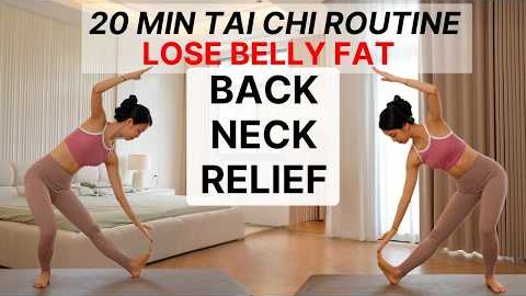 20-Min Gentle Tai Chi Workout 🌿 Relieve Back & Neck Pain Naturally