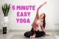 5 MIN EASY MORNING YOGA | Yoga for